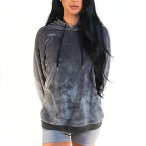 Colsie furry gray hoodie